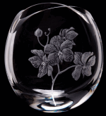 DARTINGTON CRYSTAL KEW GARDENS FLORA ORCHID VASE